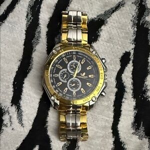 New Without Box Oriando Men's Fashion Stainless Steel Quartz Wrist Watch